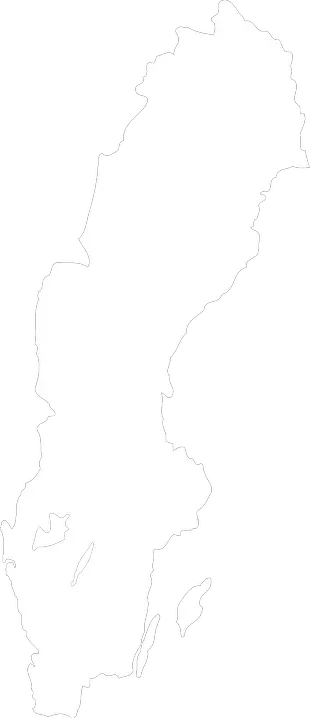 En karta över Sverige.